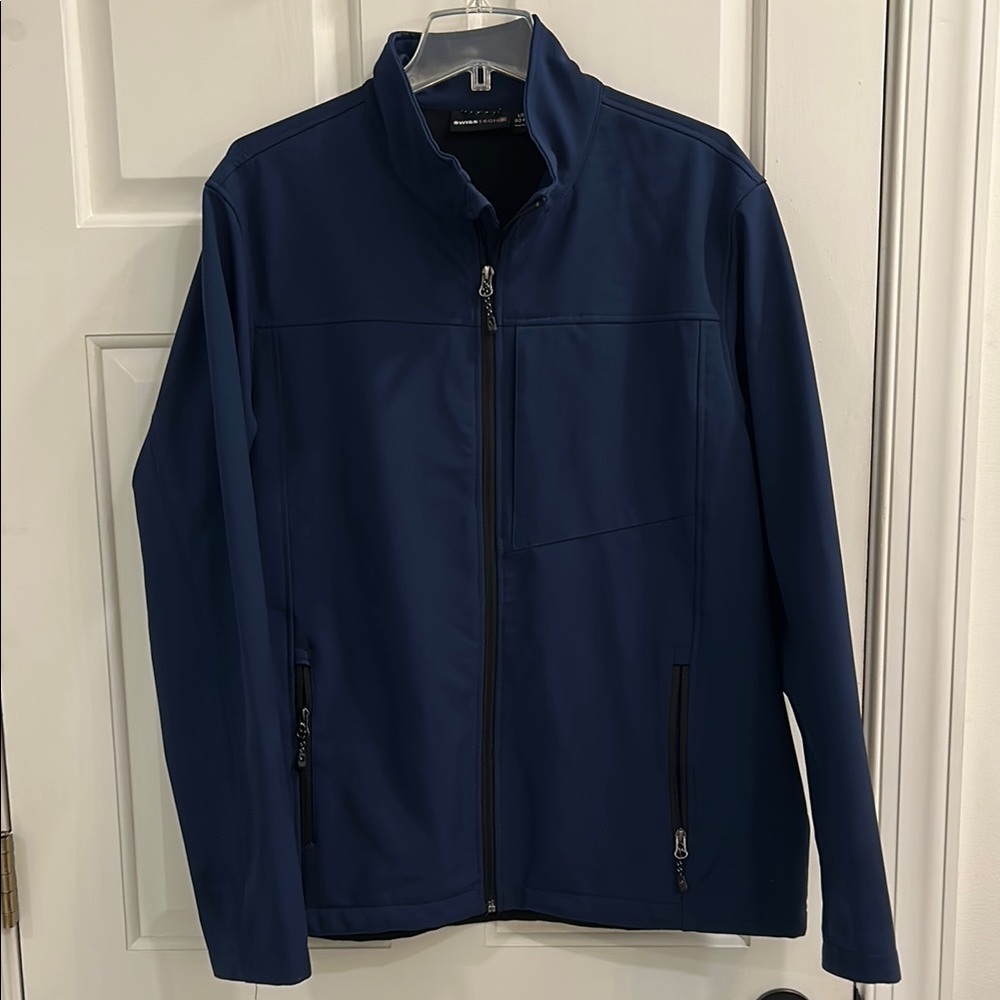 Swiss Tech Men's Navy Windbreaker Jacket
